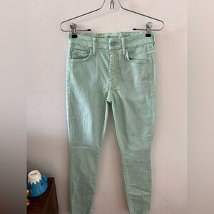 MOTHER - Minty Green High Waisted Looker Women's Jeans - 26